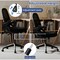 Black Mesh Office Chair with PP, Metal Frame, Sponge Seat and Flip Arms